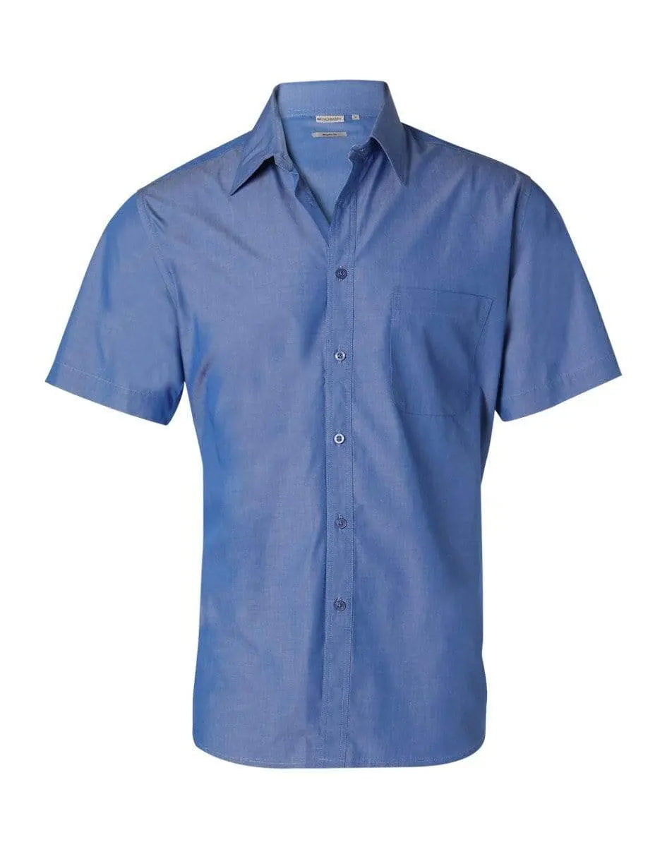 BENCHMARK Men's Nano ™ Tech Short Sleeve Shirt M7001 Corporate Wear Benchmark Indigo Blue 38